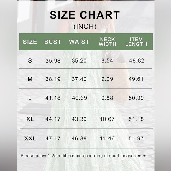 PRETTYGARDEN Spaghetti Strap, Scoop Neck, Maxi flowy boho, with Pockets - Picture 5 of 9